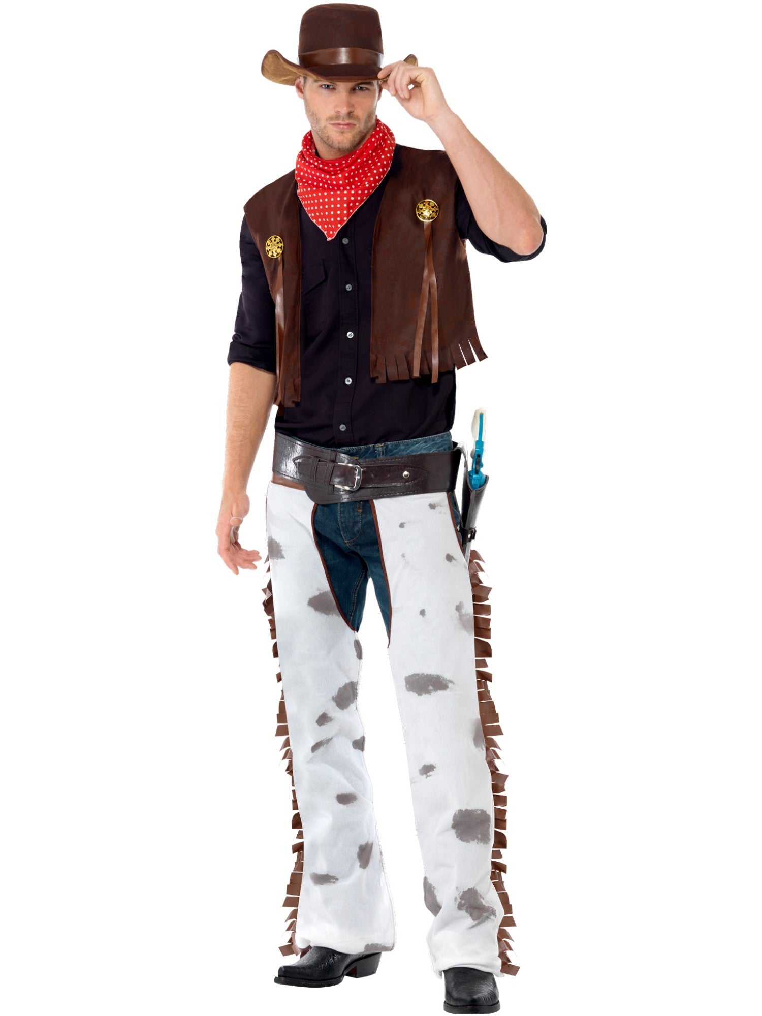 Cowboy Costume, Brown – Smiffys