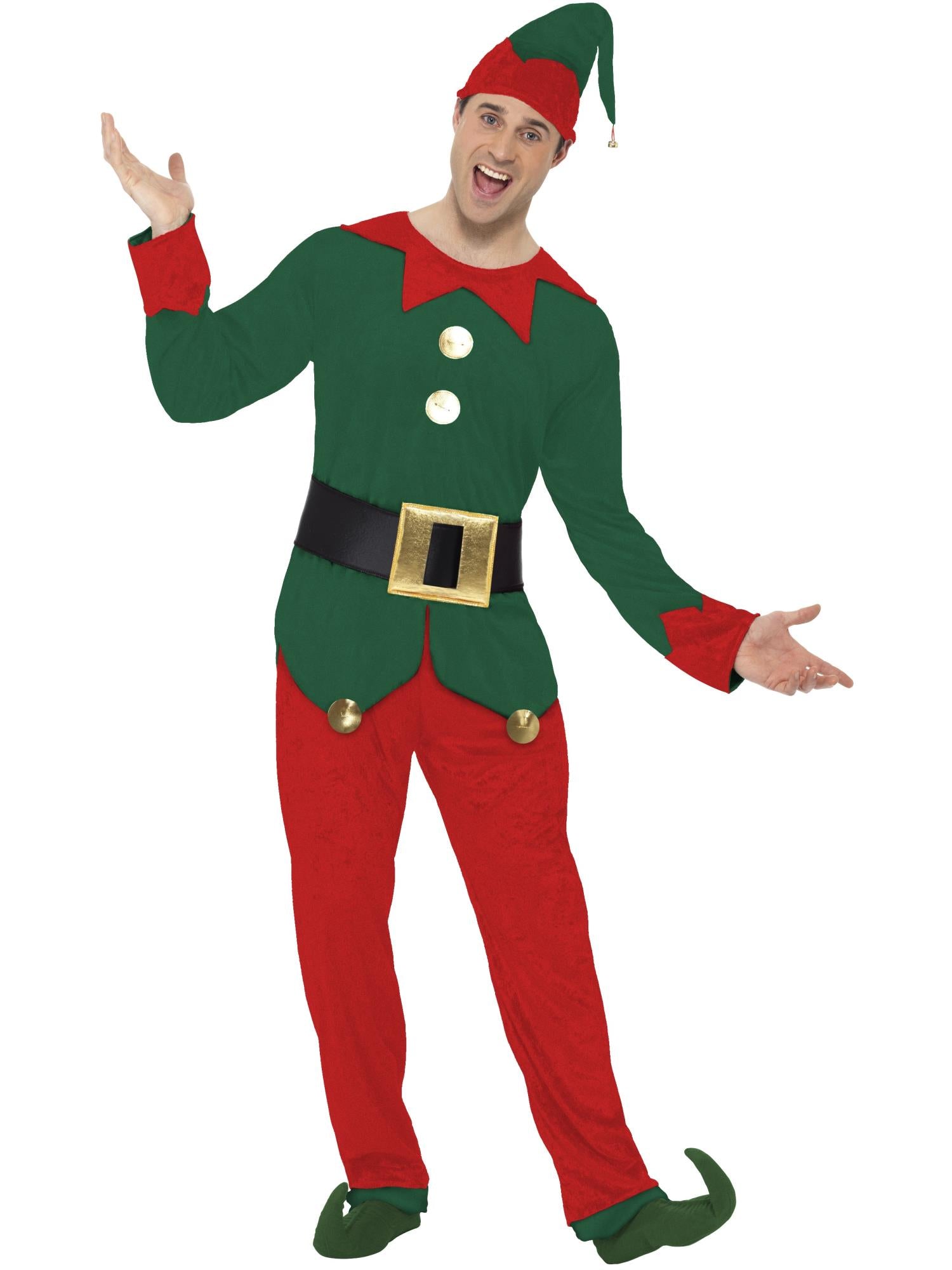 Mens Elf Costume – Smiffys - Main Image