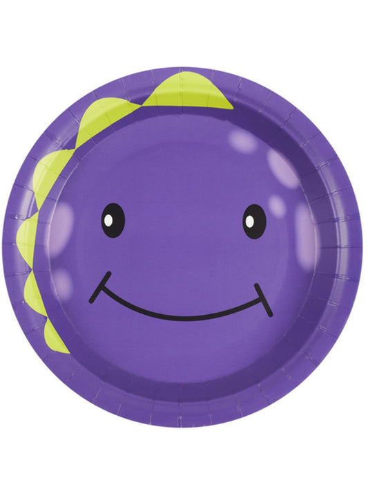 Monster Tableware, Purple Party Plates x8