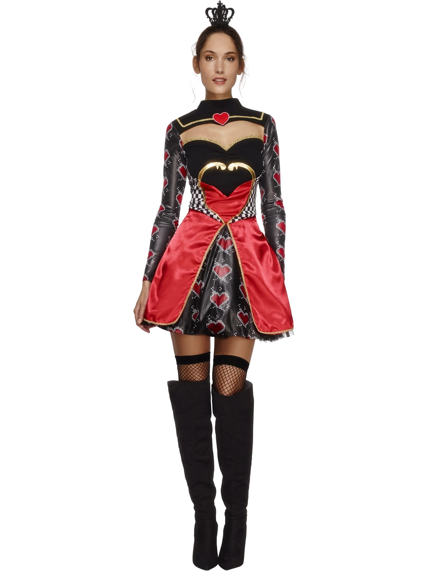 Fever Queen Of Hearts Costume Smiffys Fever Queen Of Hearts Costume Smiffys