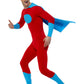 Superhero Man Costume, Blue & Red