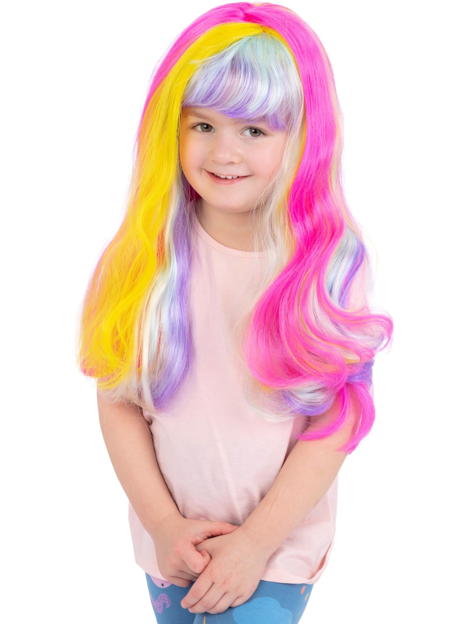 Unicorn Rainbow Wig – Smiffys - Main Image