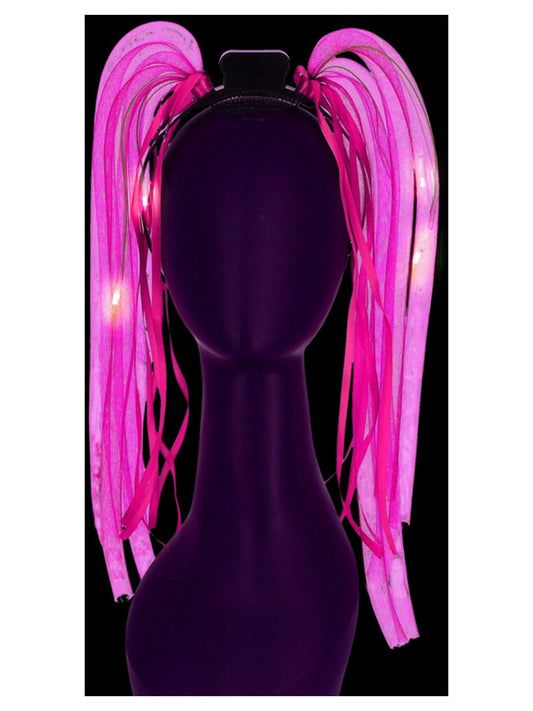LED Light Up Pink Spaghetti Headband