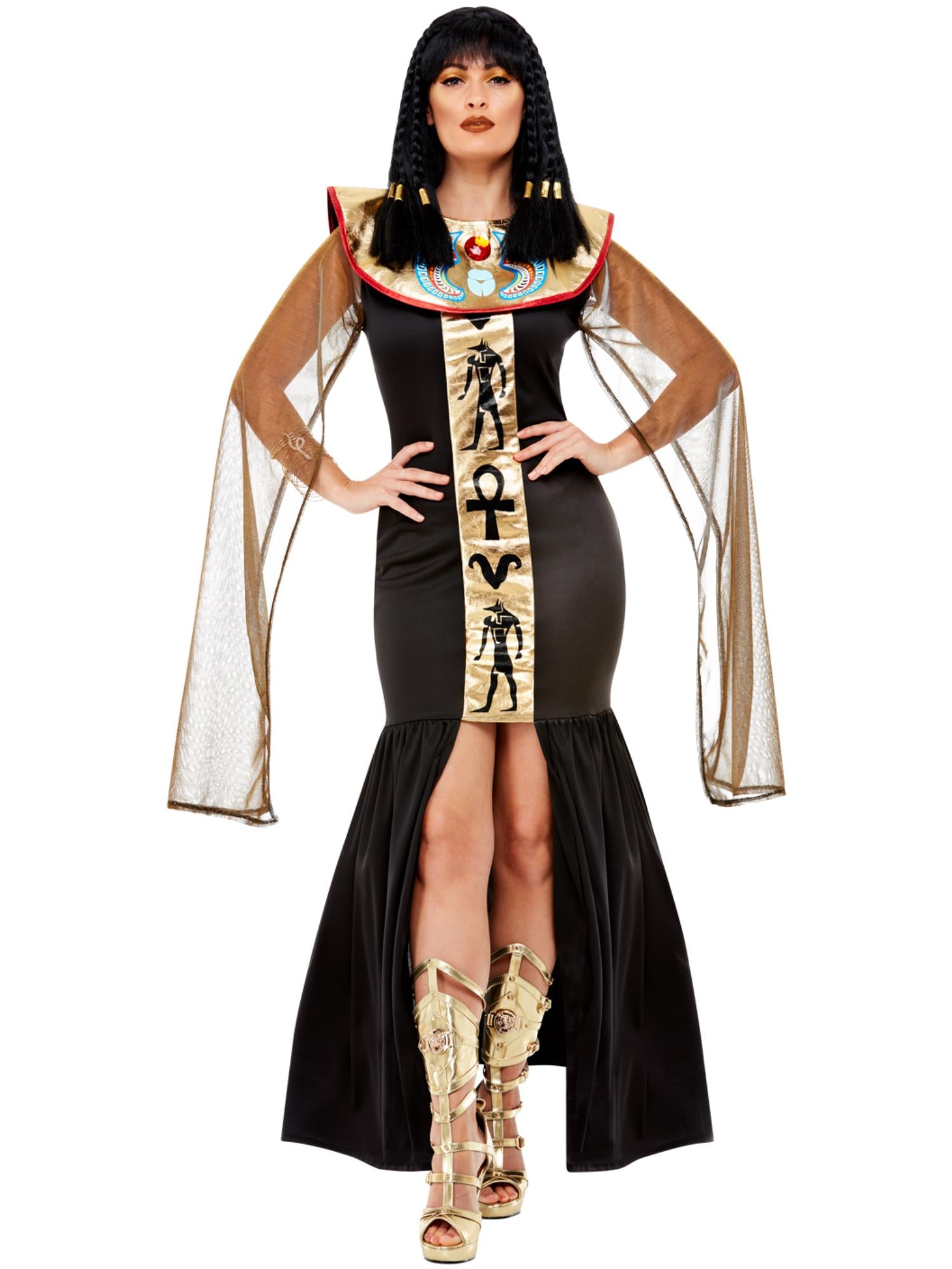 Black Egyptian Goddess Costume Smiffys Black Egyptian Goddess Costume Smiffys
