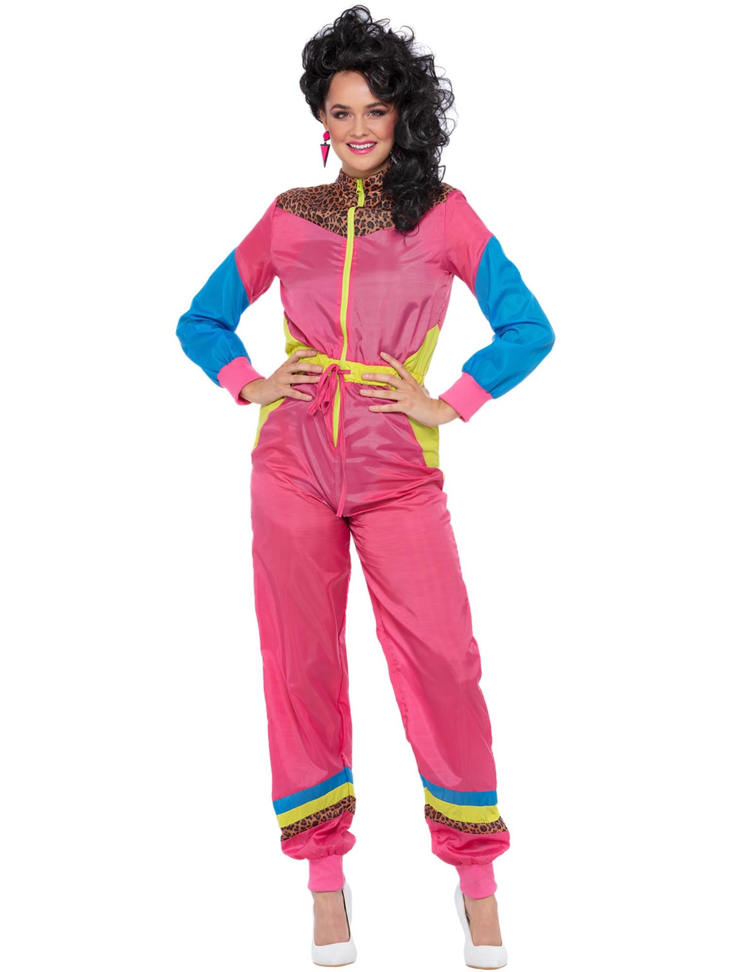 80s Colour Block Ski Shell Suit Costume – Smiffys