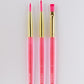 Moon Creations Face Paint Brushes, Pink