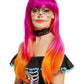 Day of the Dead Wig Pink & Orange