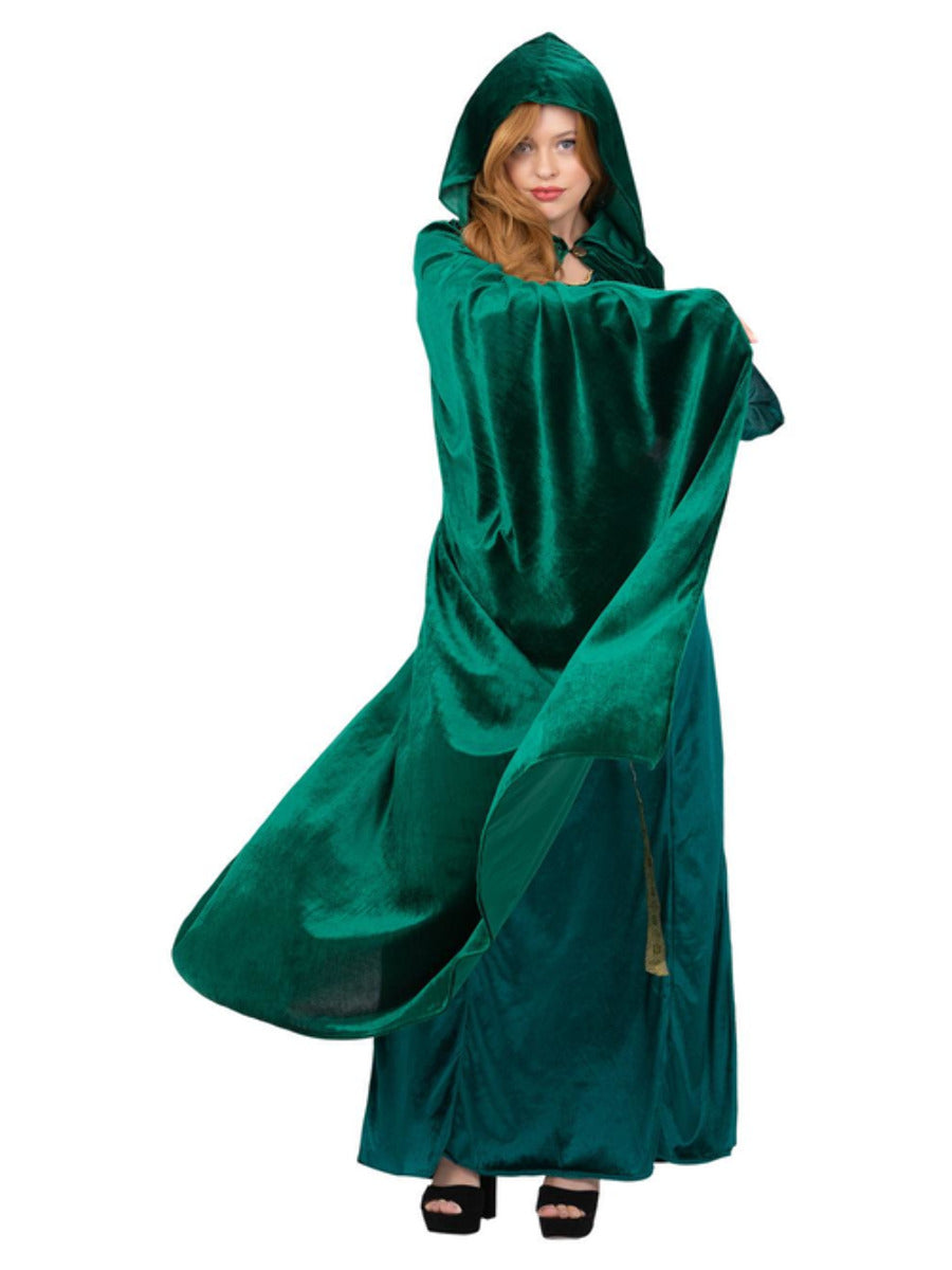 Deluxe Cloak, Emerald Green, Adults