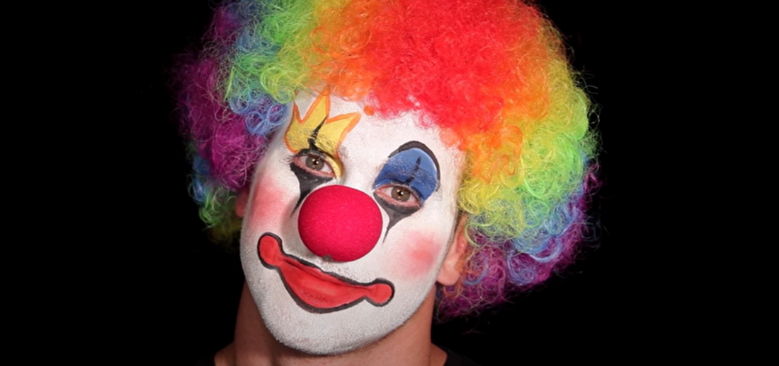 Male Clown Face Paint Halloween Make-Up Tutorial – Smiffys