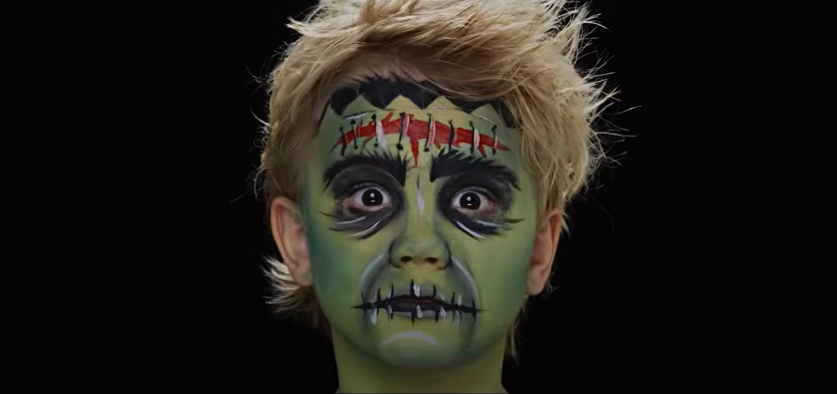 Frankenstein Children’s Halloween Face Paint