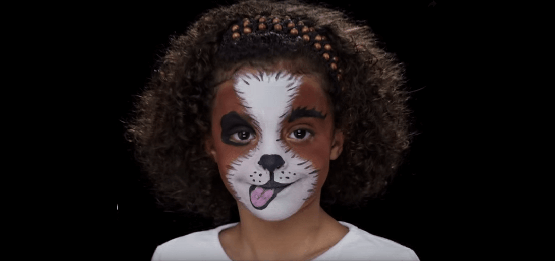 Children’s Dog Face Paint Tutorial