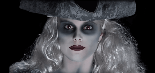 Ghost Pirate Face Painting Halloween Make-up Tutorial