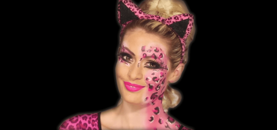 Leopard Face Paint Make-Up Tutorial