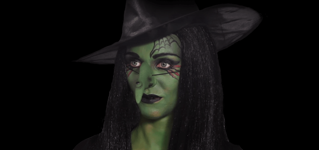 Scary Witch Face Paint Halloween Make-up Tutorial