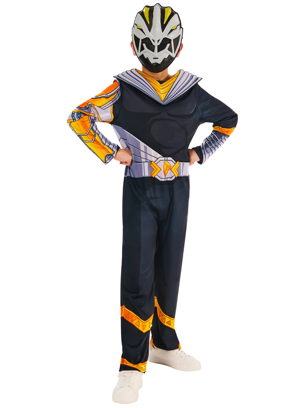 Graphite Ranger Suit Kids Kids Power Ranger Cosmic Fury Black Ranger Costume – Smiffys
