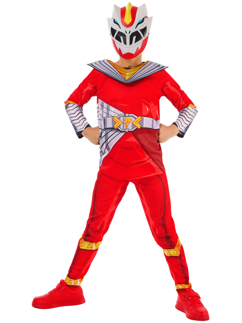 Graphite Ranger Suit Kids Kids Power Ranger Cosmic Fury Red Ranger Costume – Smiffys
