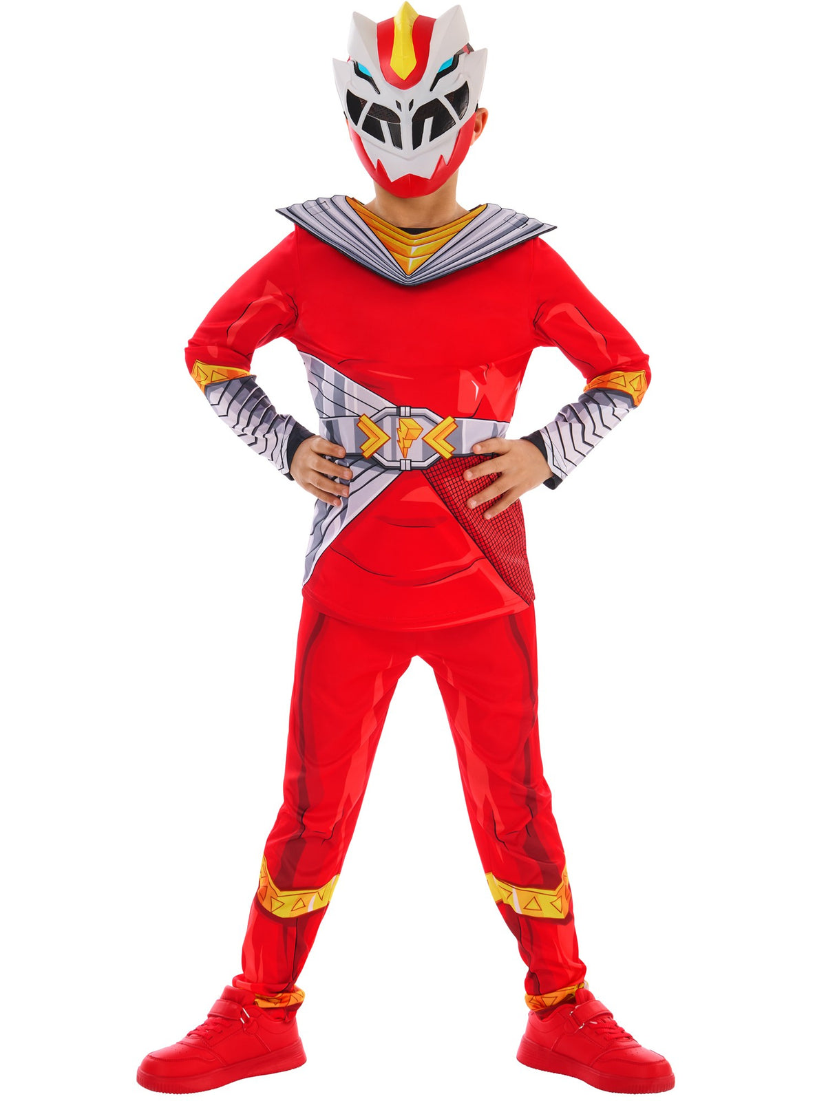 Graphite Ranger Suit Kids Kids Power Ranger Cosmic Fury Red Ranger Costume – Smiffys