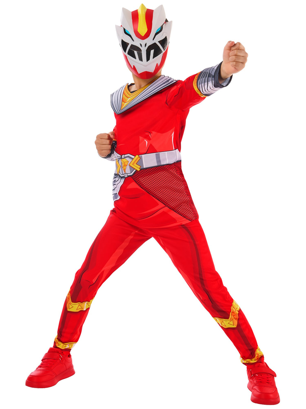 Graphite Ranger Suit Kids Kids Power Ranger Cosmic Fury Red Ranger Costume – Smiffys