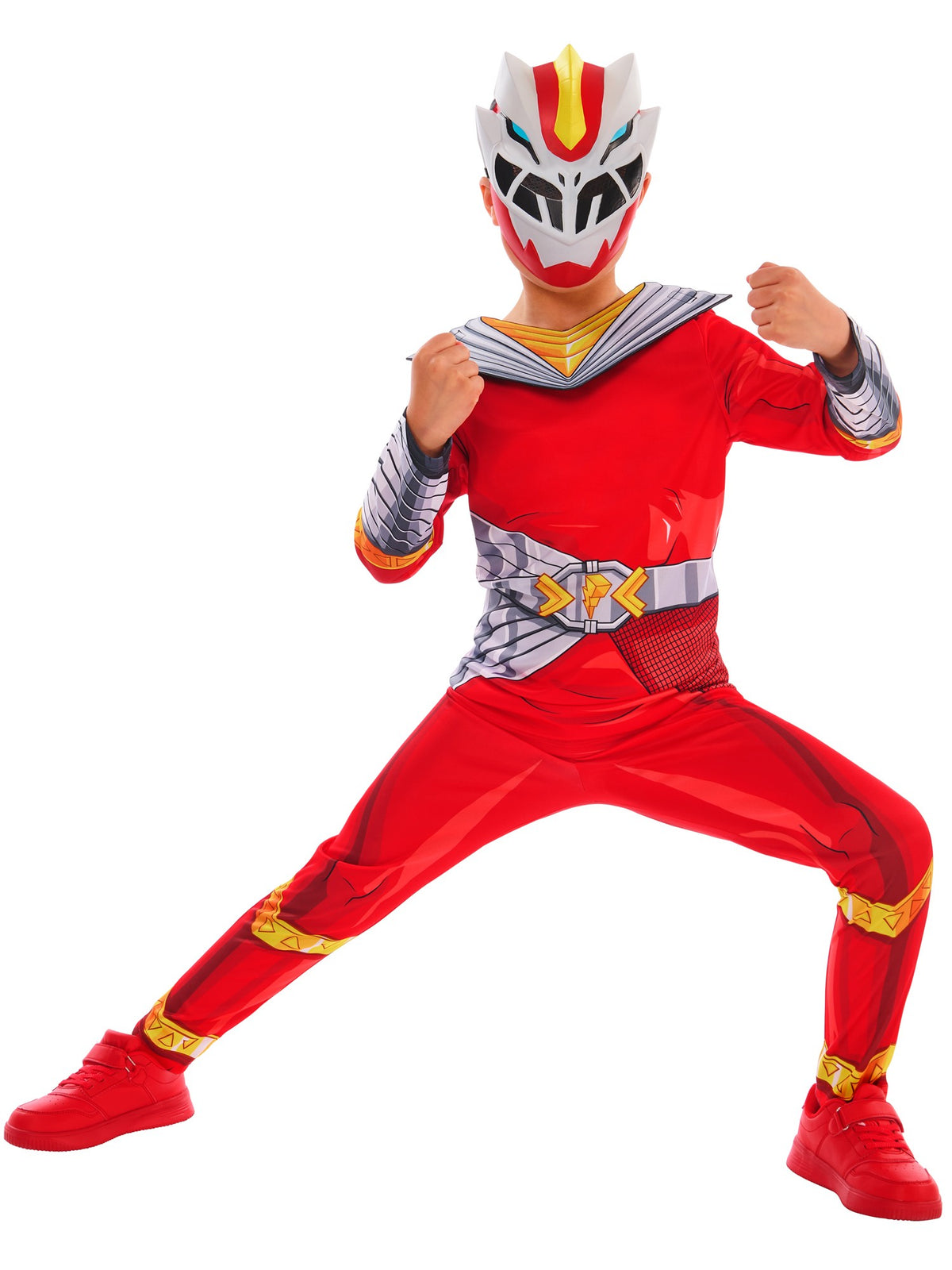 Graphite Ranger Suit Kids Kids Power Ranger Cosmic Fury Red Ranger Costume – Smiffys