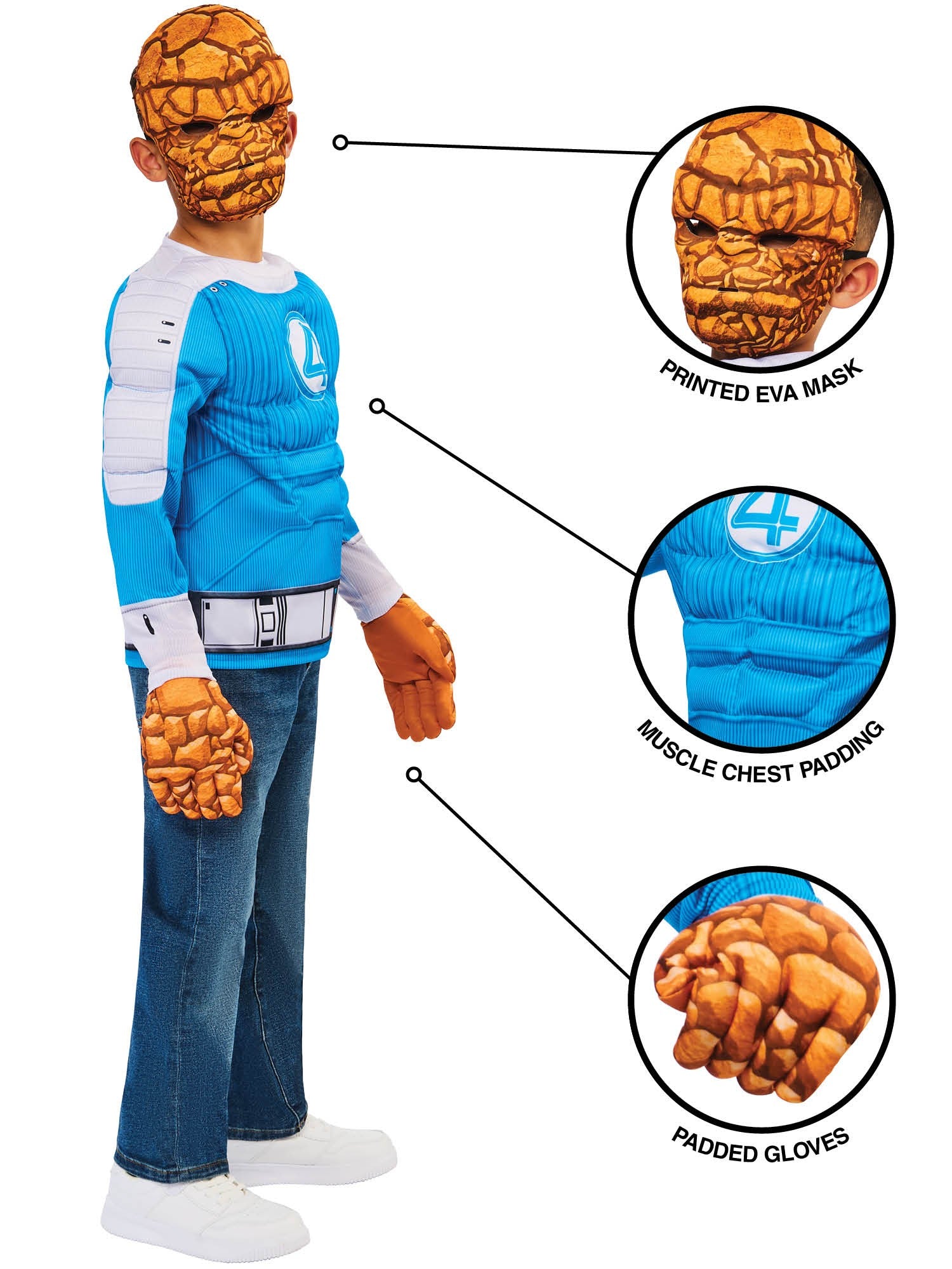 The Thing Deluxe Kids Costume from Fantastic 4