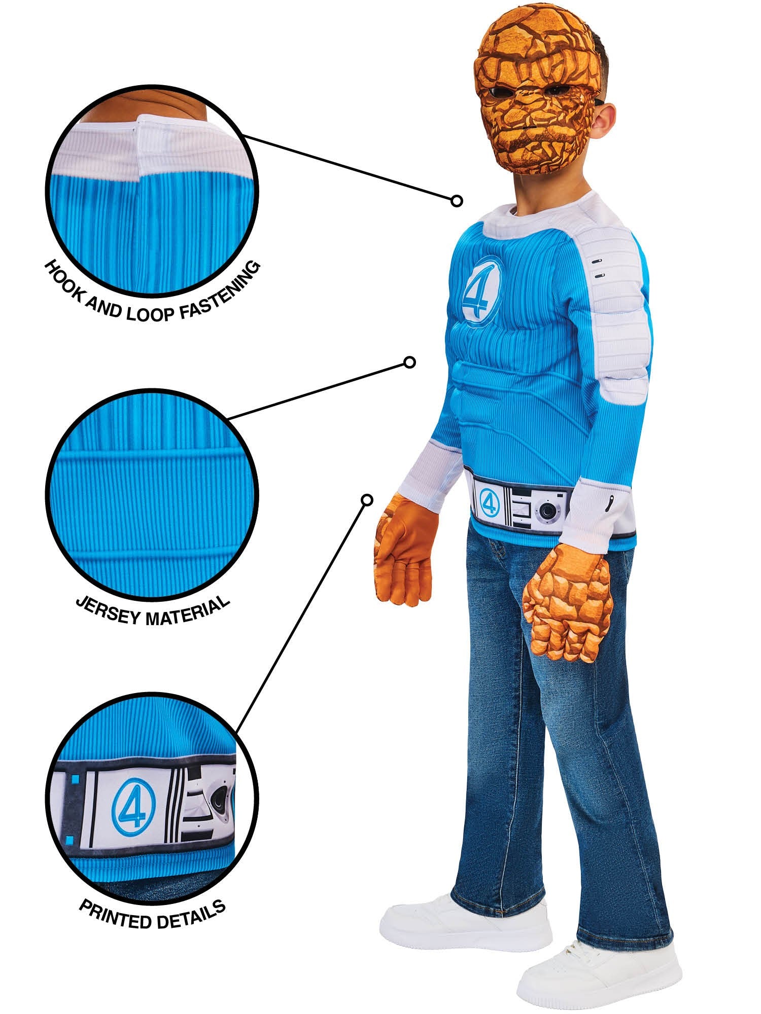 The Thing Deluxe Kids Costume from Fantastic 4