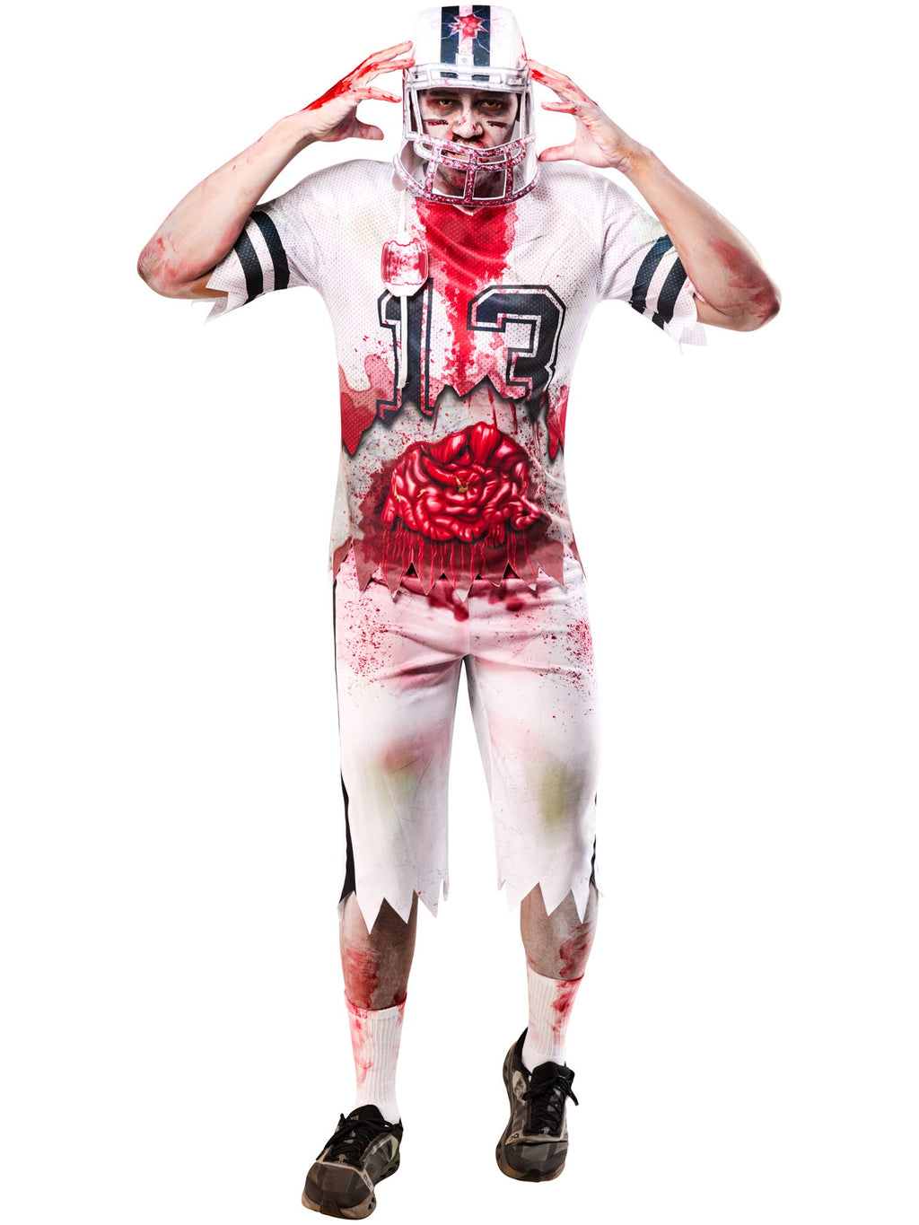 Zombie American Footballer Adult Costume