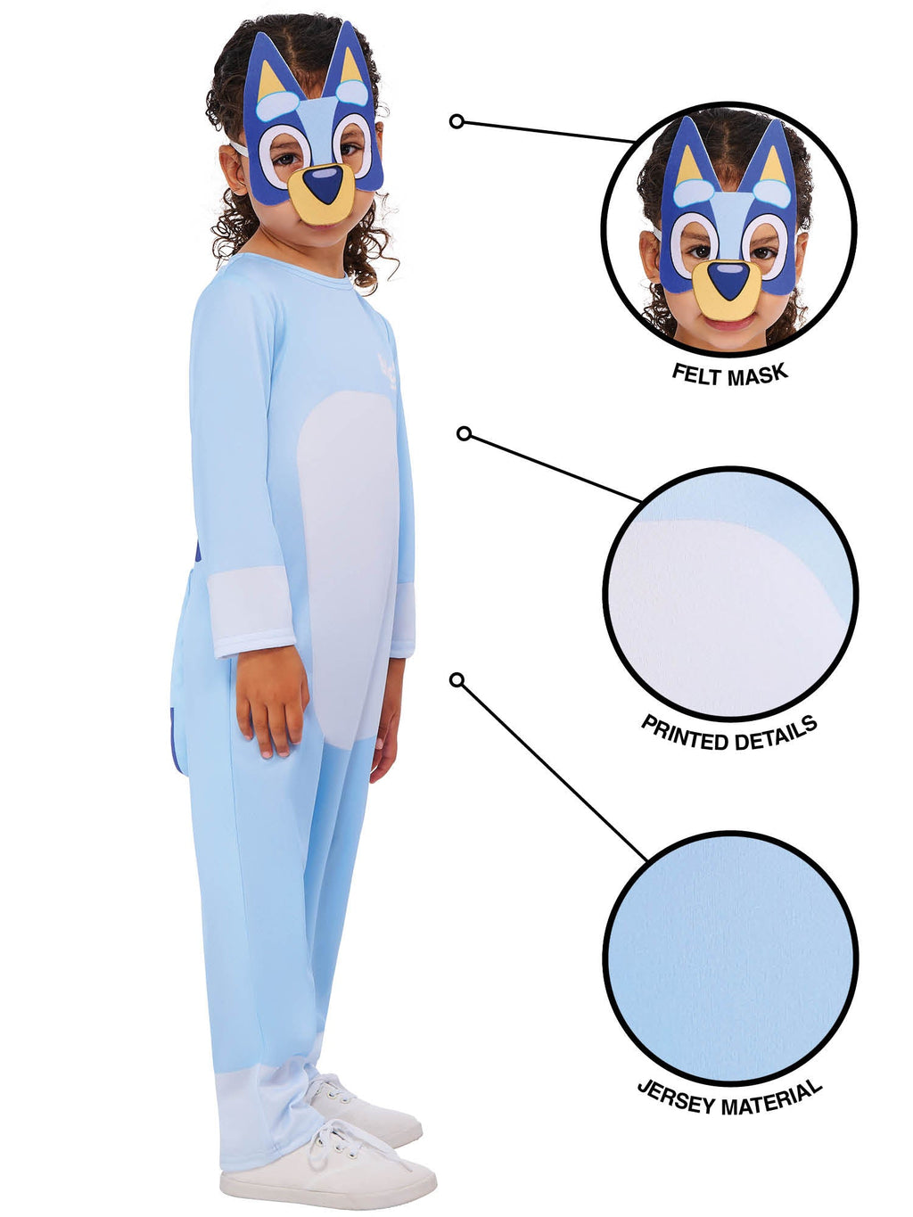 Bluey Kids Costume with Mask