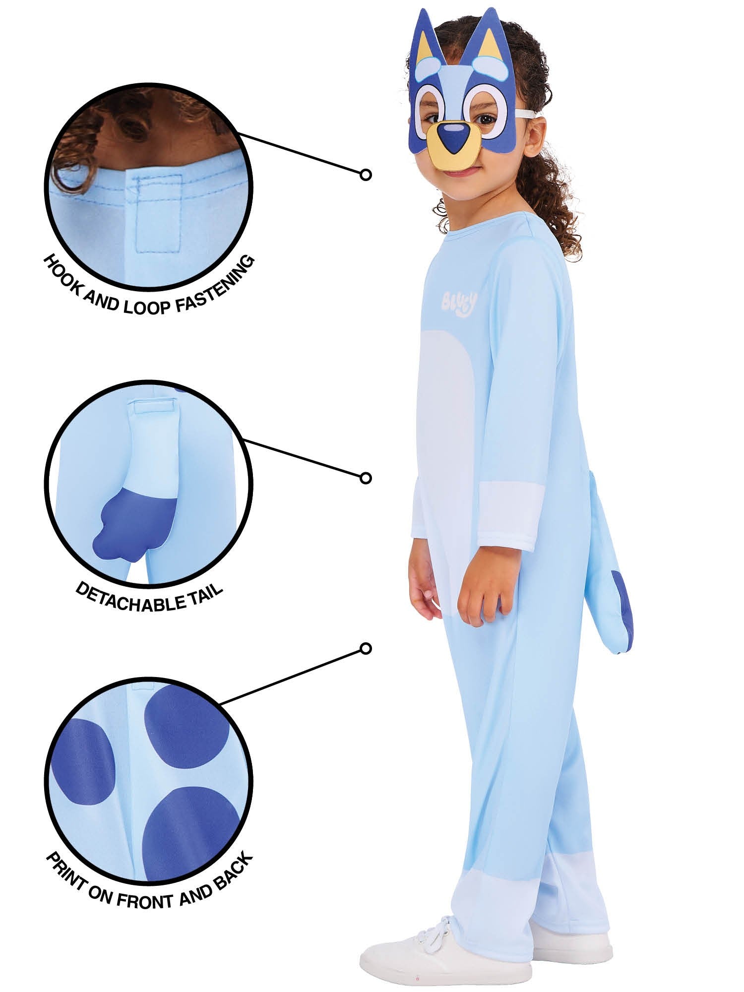 Bluey Kids Costume with Mask