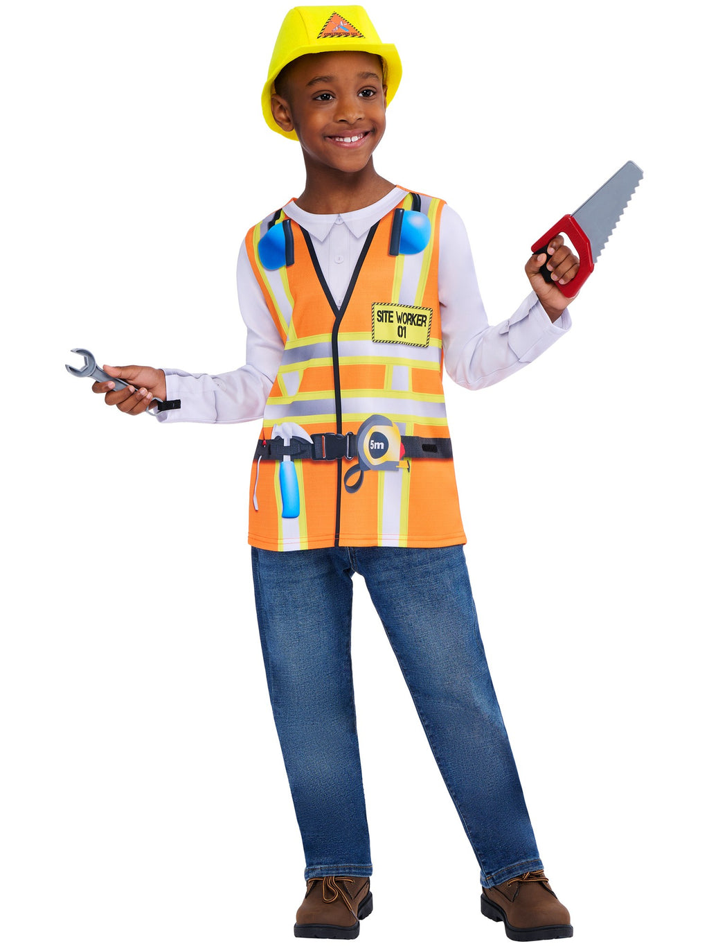 Construction Worker Kids Costume