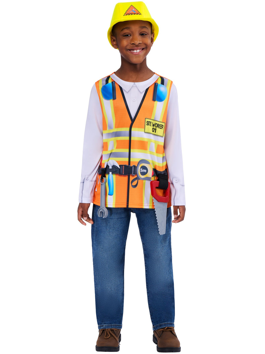 Construction Worker Kids Costume