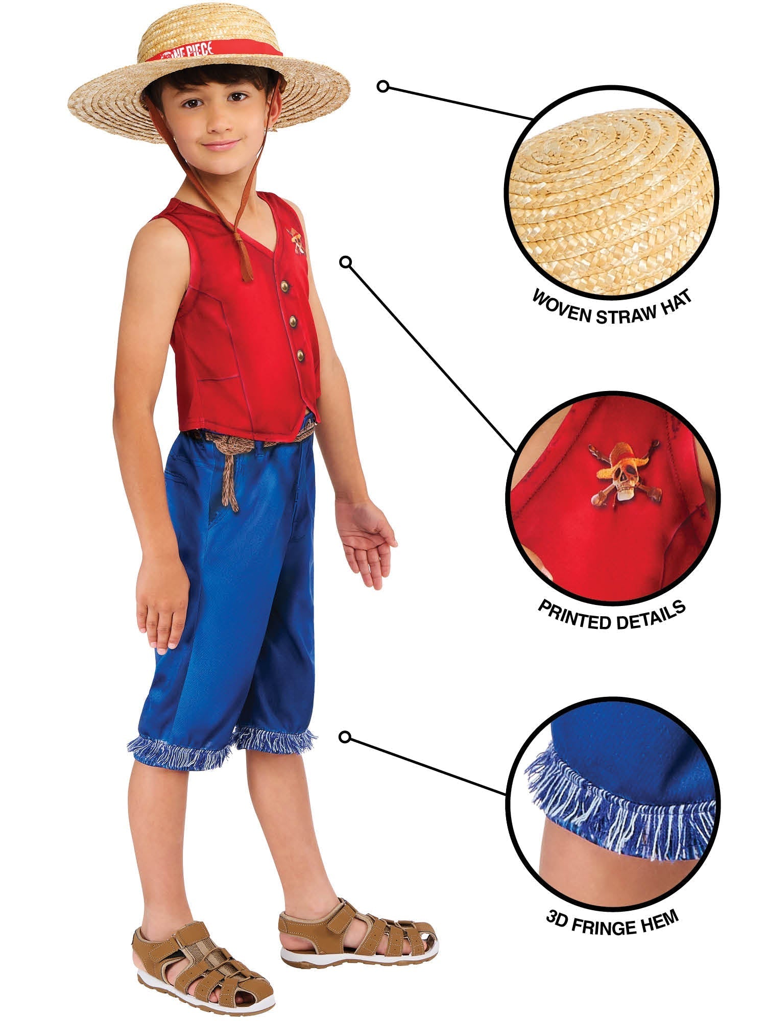 Monkey D. Luffy Kids Costume from One Piece