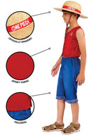 Monkey D. Luffy Kids Costume from One Piece