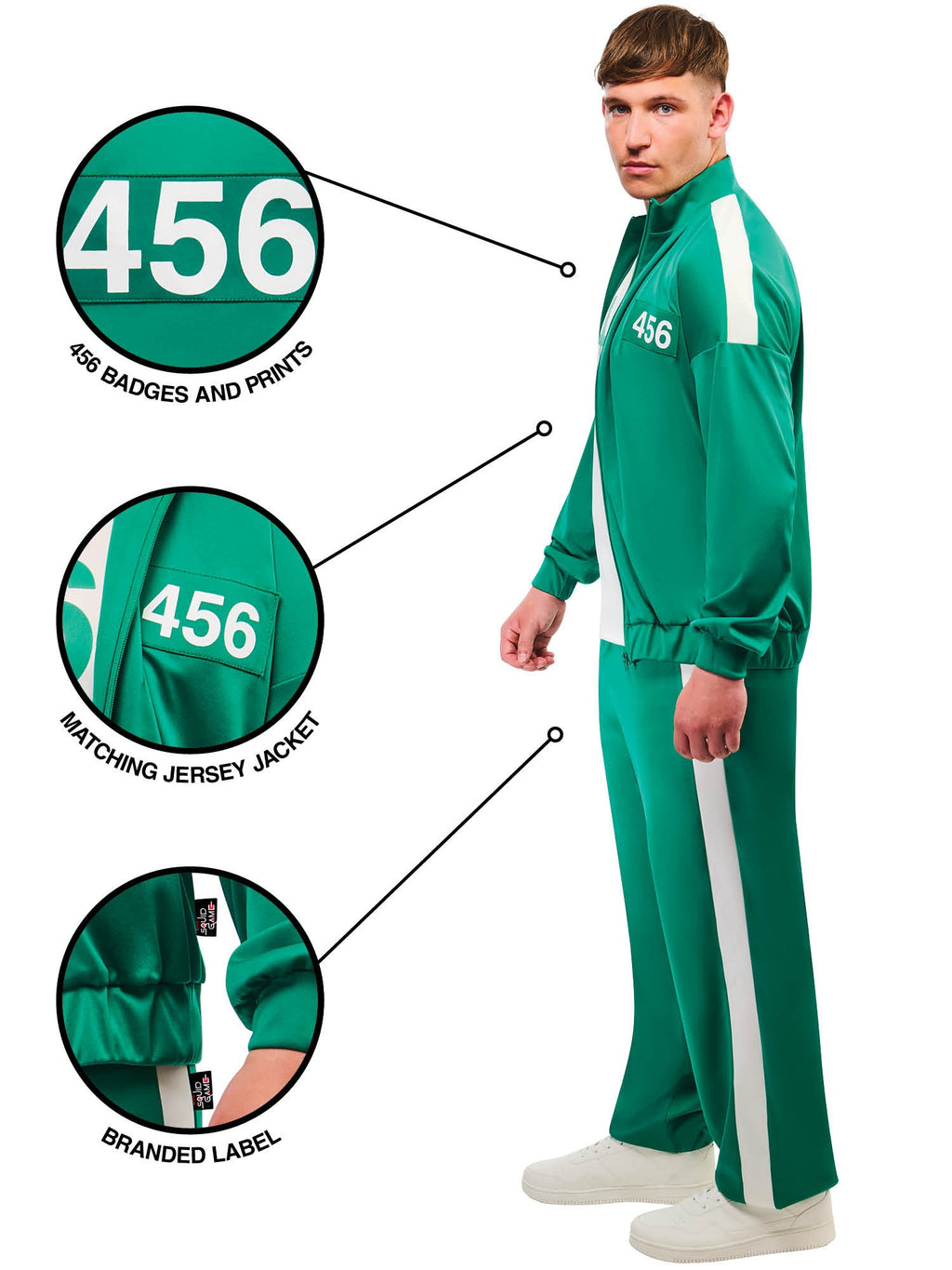Player 456 Deluxe Adult Costume from Squid Game