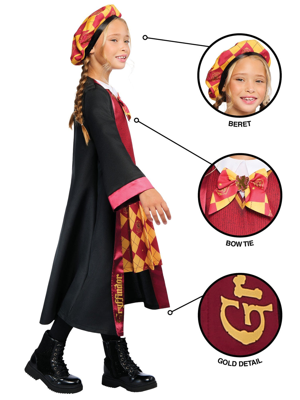 Gryffindor Deluxe Robe Dress Costume from Harry Potter