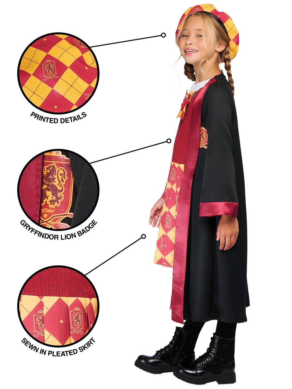 Gryffindor Deluxe Robe Dress Costume from Harry Potter