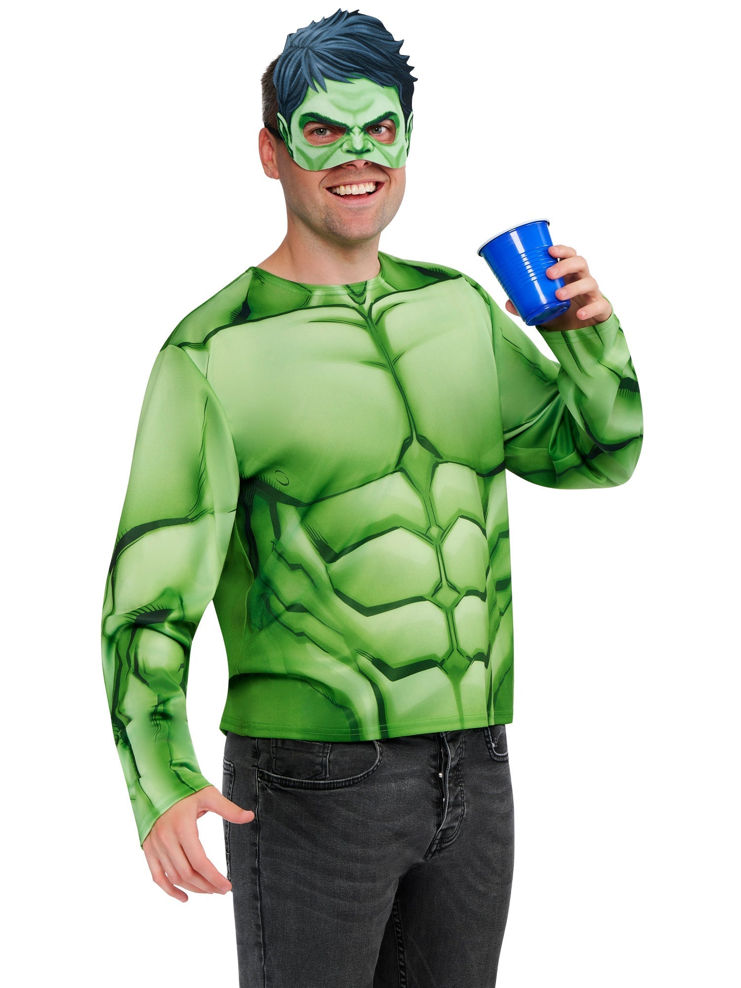 Hulk Top And Half Mask