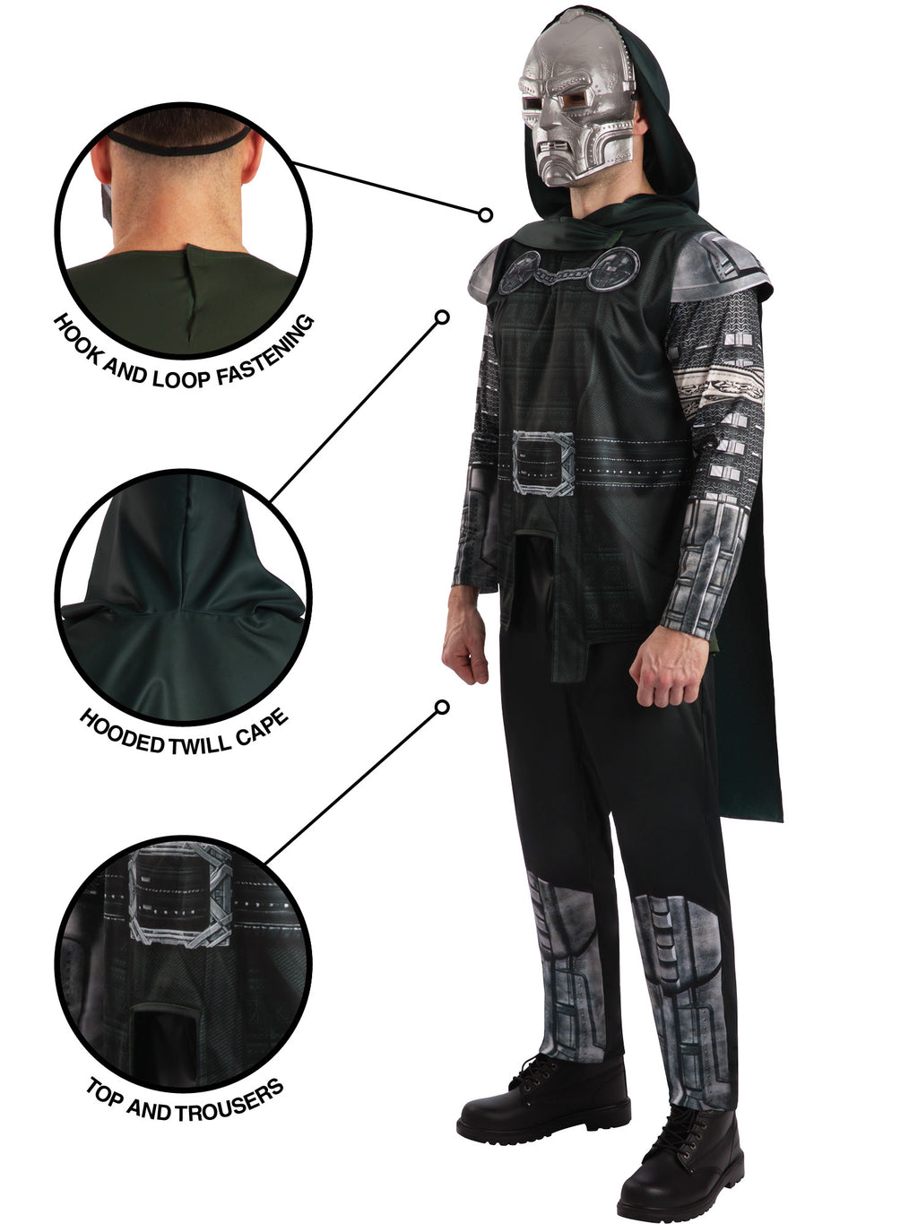 Avengers Doomsday Dr Doom Deluxe Costume Adult