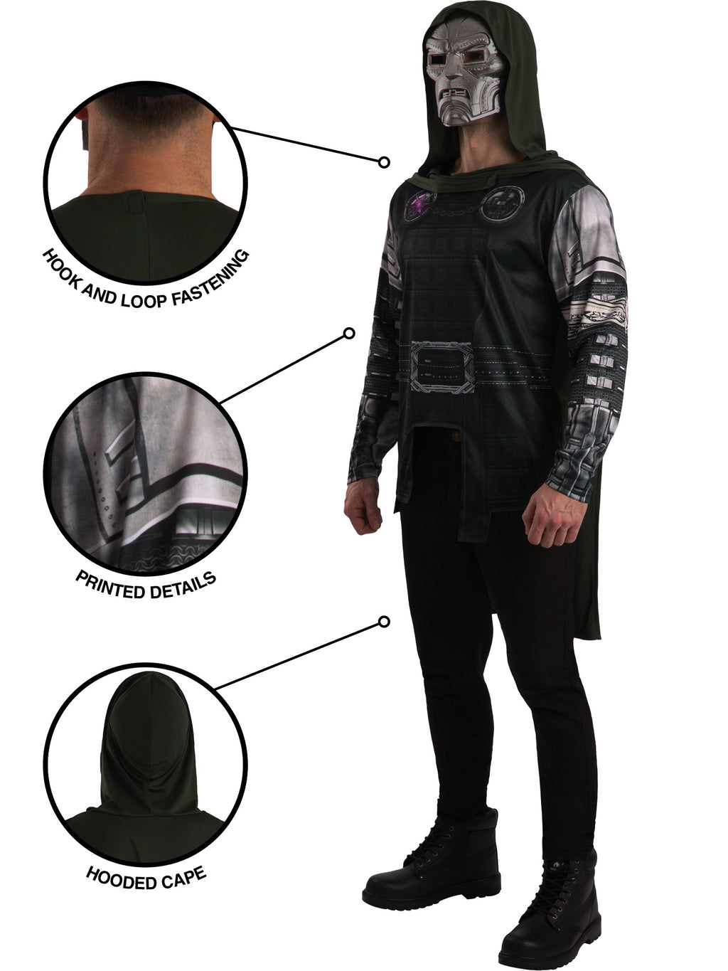 Avengers Doomsday Dr Doom Costume Adult