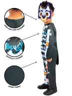 Bluey Skeleton Kids Costume