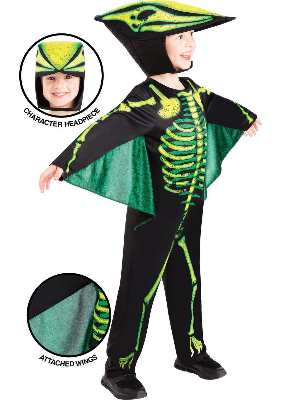 Pterodactyl Skeleton Kids Costume