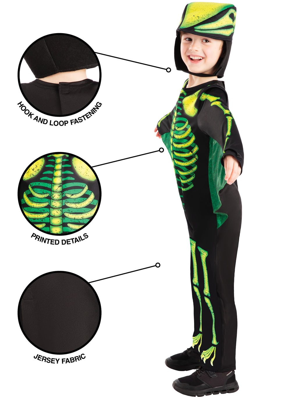 Pterodactyl Skeleton Kids Costume