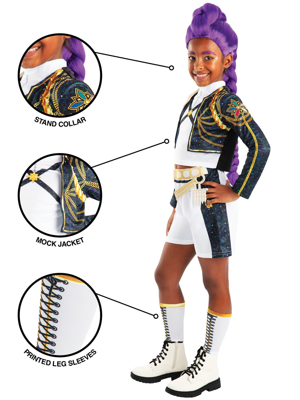 KPop Deluxe Rumi Golden Kids Costume