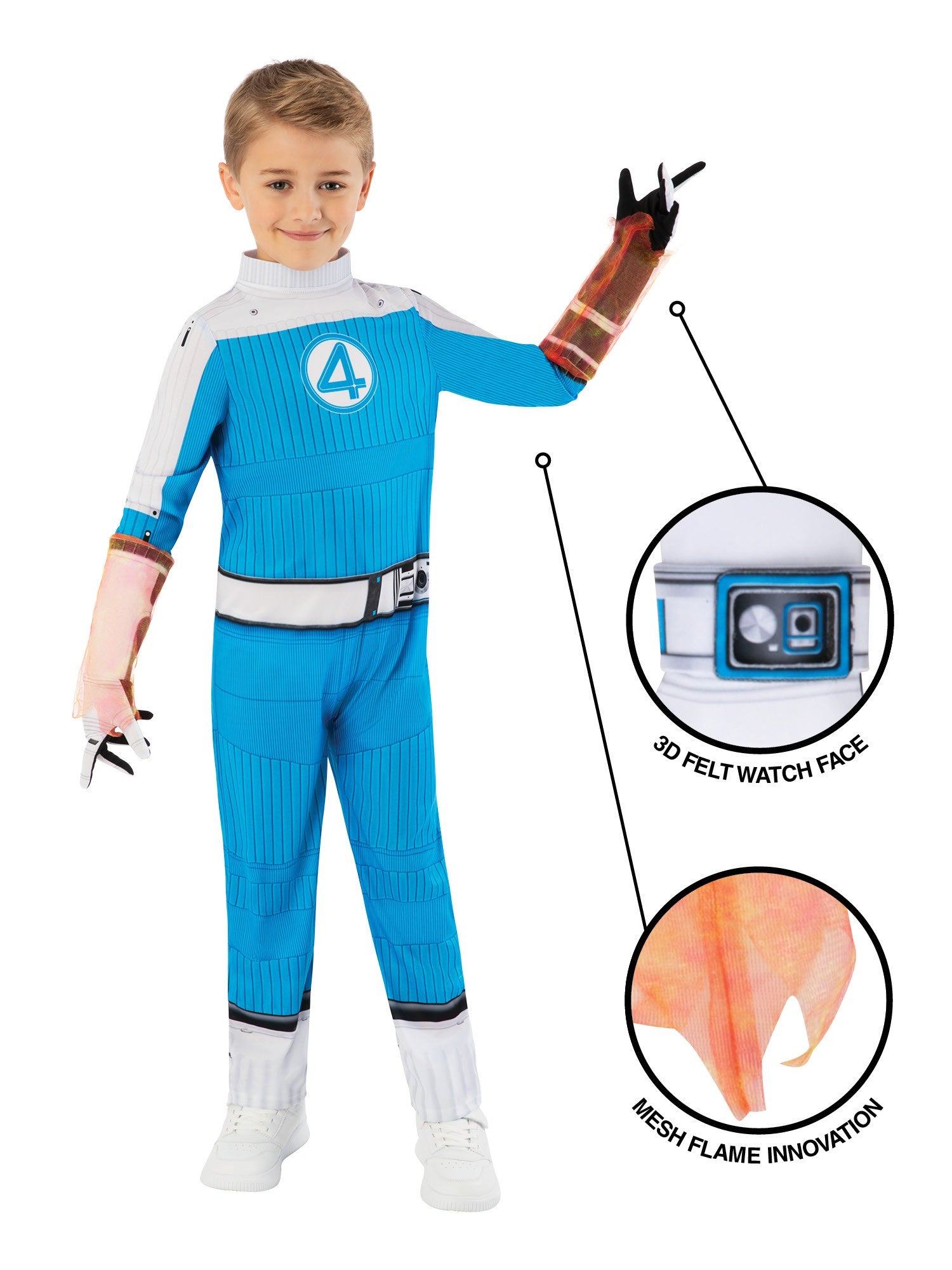Kids Human Torch Gloves Accessory from Fantastic 4