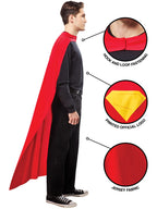 Adult Superman Cape from Superman Movie