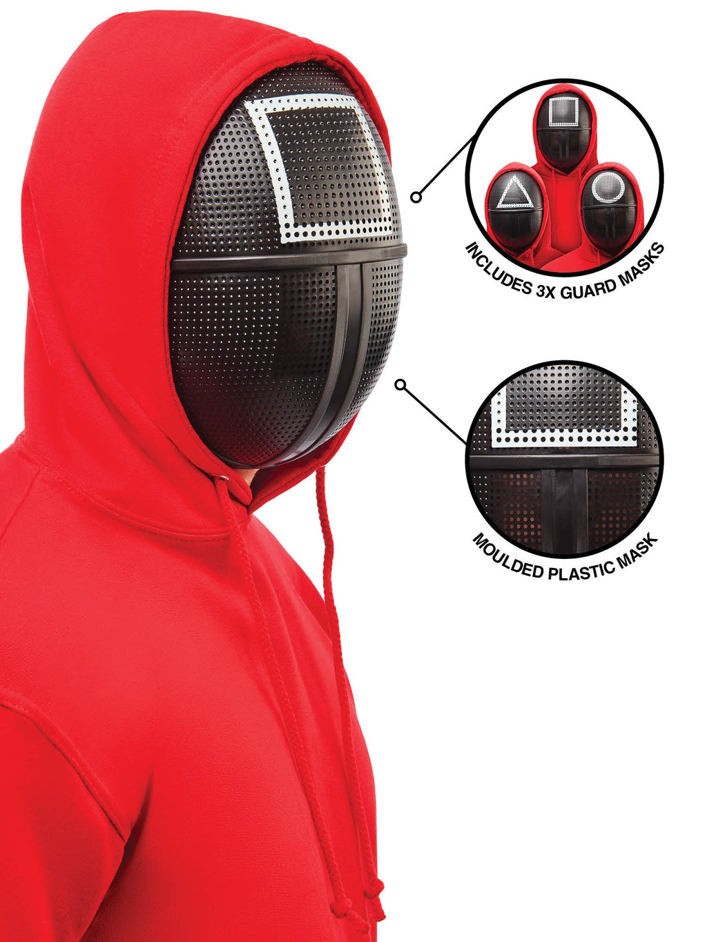 Guard Mask Three Piece Adult Set Guard Mask Three Piece Adult Set from Squid Game