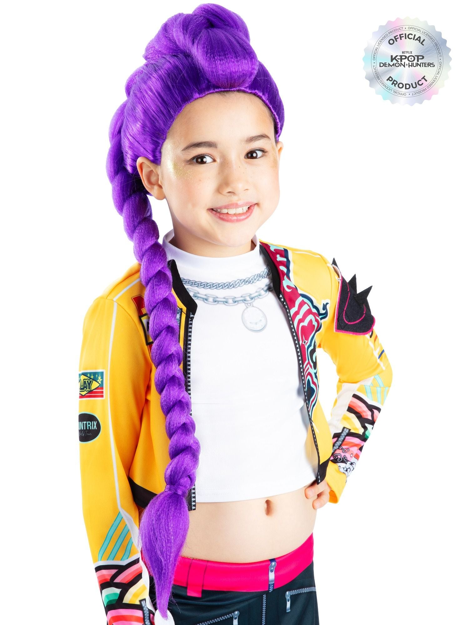 KPop Rumi Demon Hunters Kids Wig