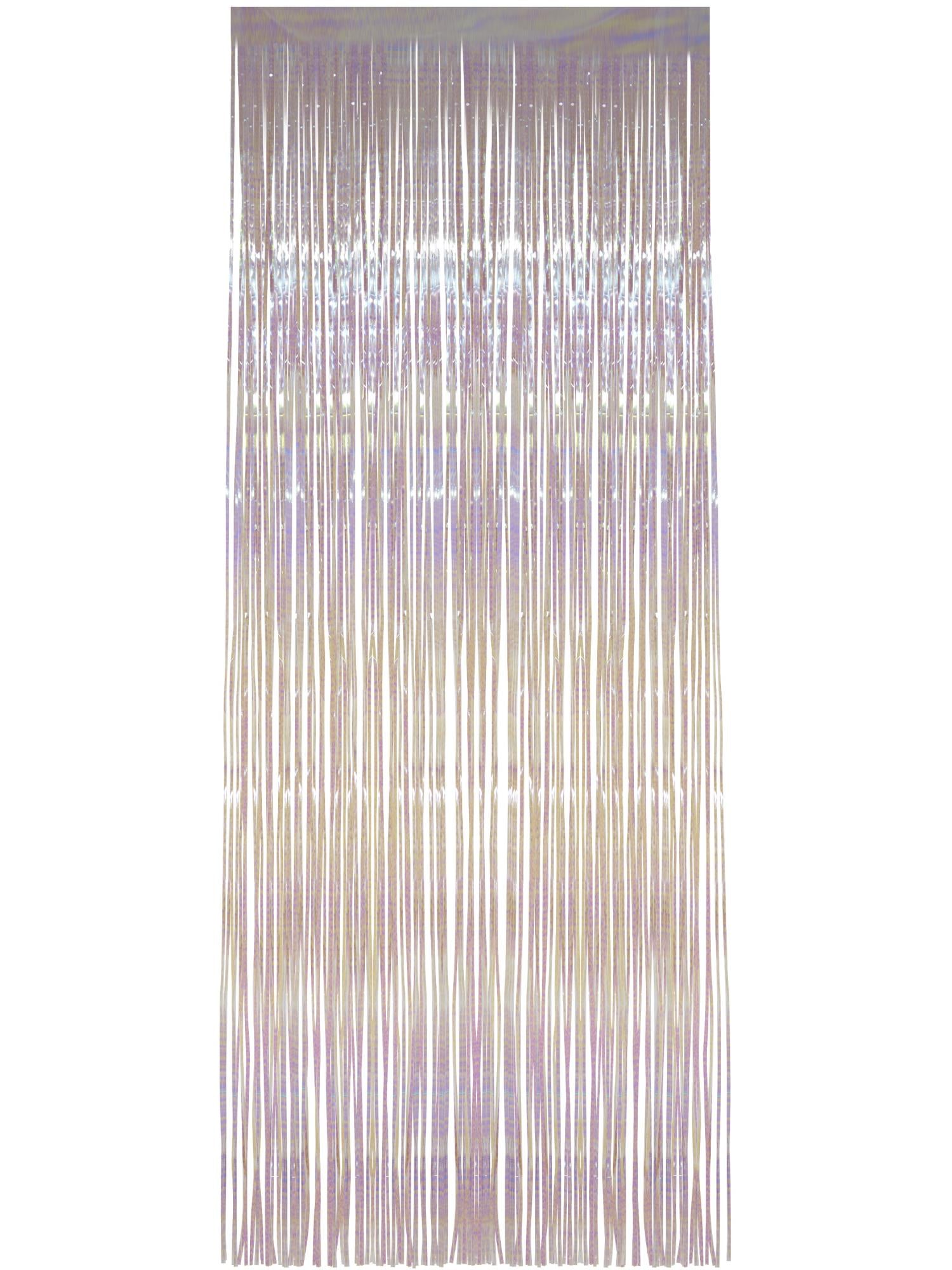 Shimmer Curtain, White, Iridescent