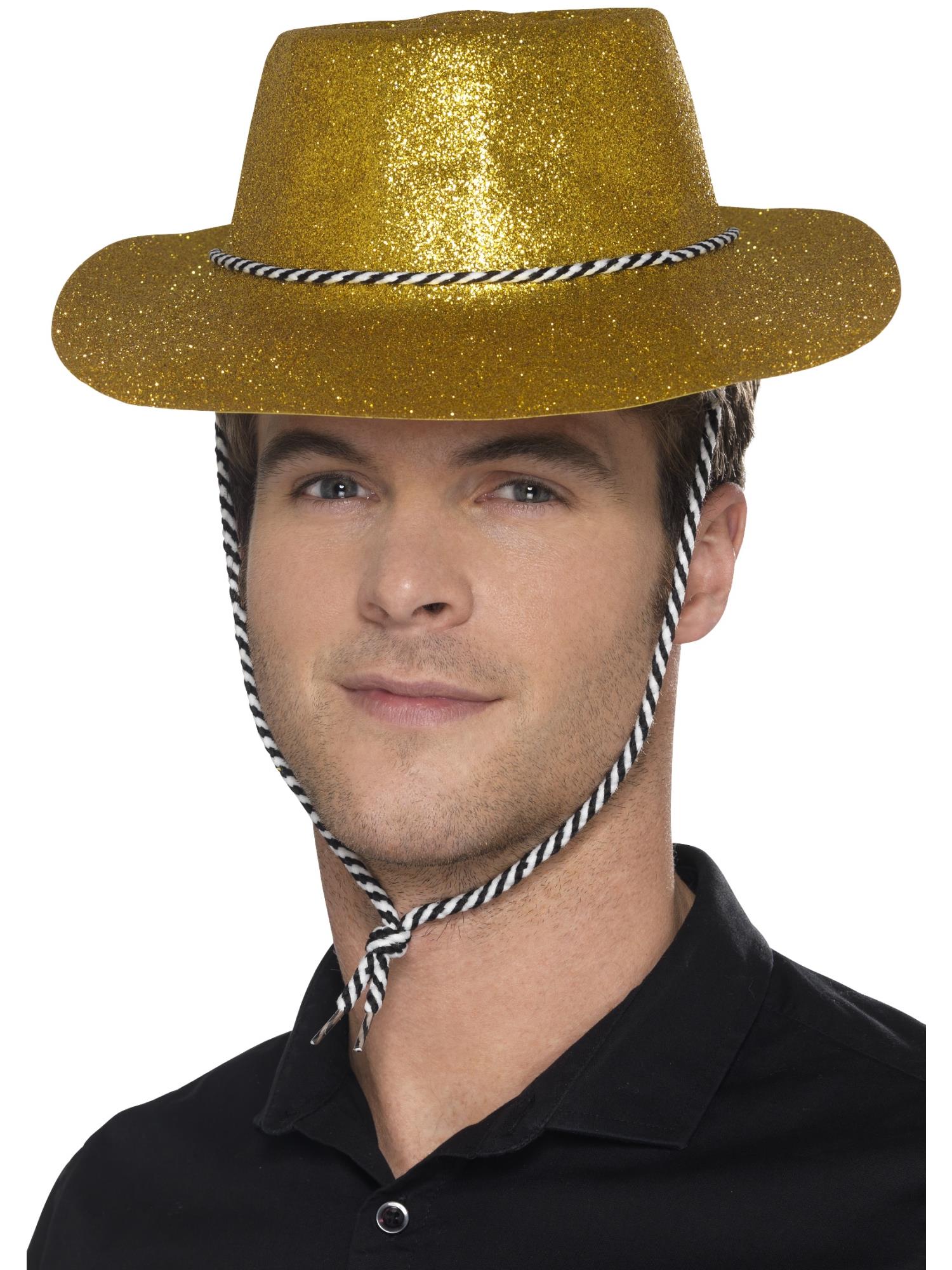 Cowboy Glitter Hat, Gold