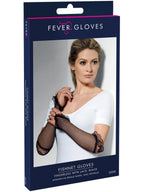 Fingerless Fishnet Gloves Black