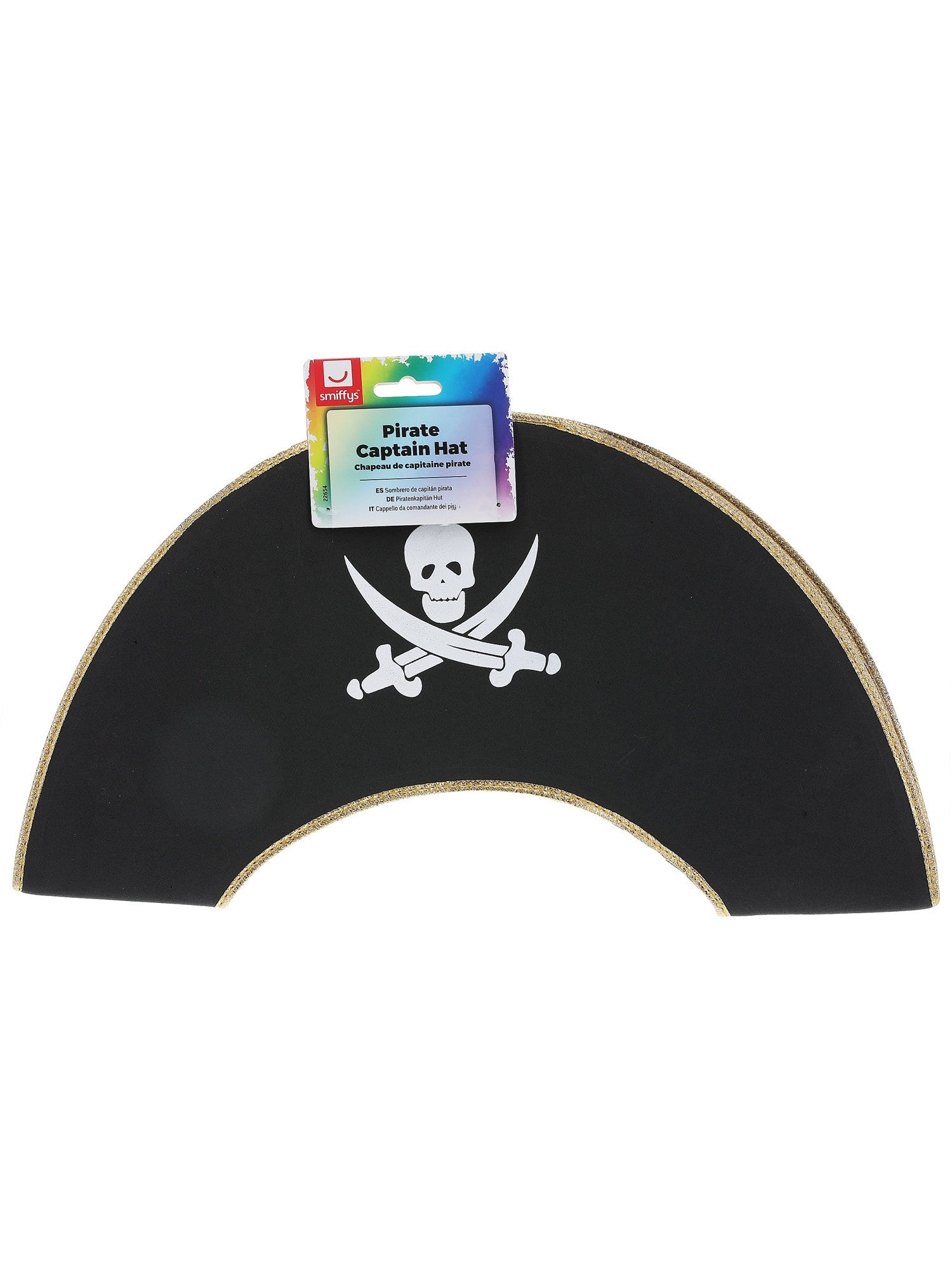 Smiffys Children's Pirate Skull & Crossbones Costume For Girls - Black & Red Dress With Headscarf, Size Small